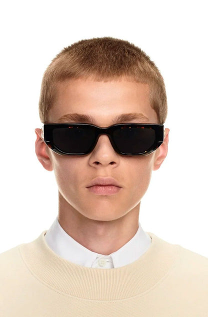 Óculos de Sol Off - White Greeley Sunglasses Havana Dark Grey - NewSkull