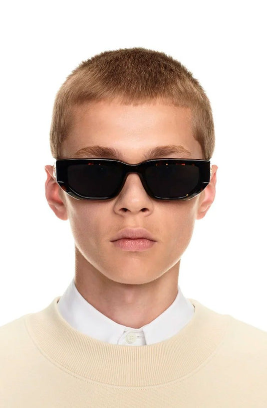 Óculos de Sol Off - White Greeley Sunglasses Havana Dark Grey - NewSkull