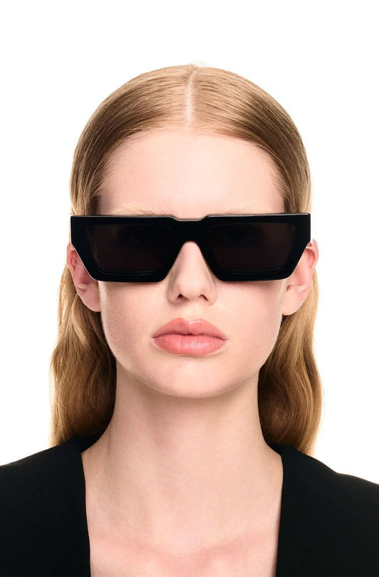 Óculos de Sol Off - White Manchester Sunglasses Black Dark Grey - NewSkull