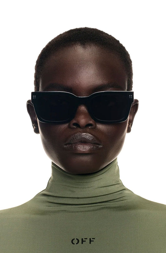 Óculos de Sol Off - White Midland Sunglasses Black Dark Grey - NewSkull