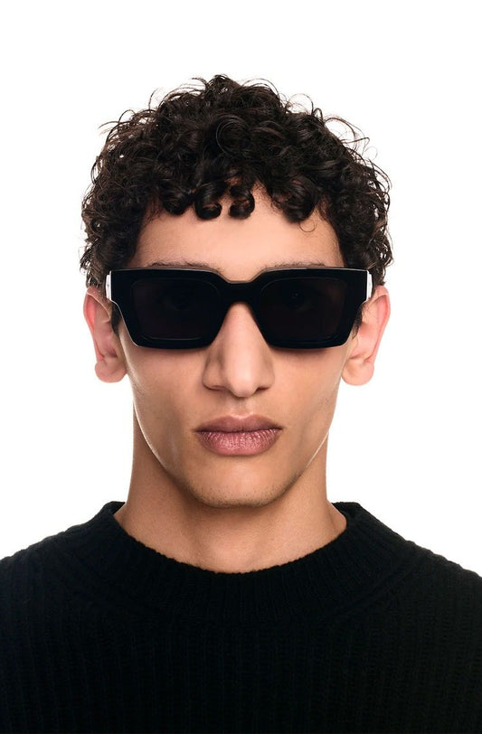 Óculos de Sol Off - White Virgil Sunglasses Black Dark Grey - NewSkull