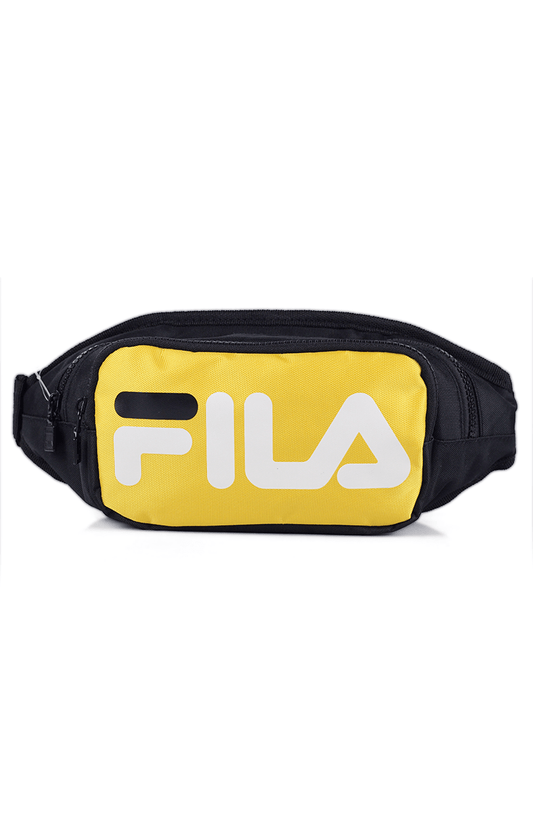 POCHETE FILA LETTER LOGO PRETA/AMARELA - NewSkull