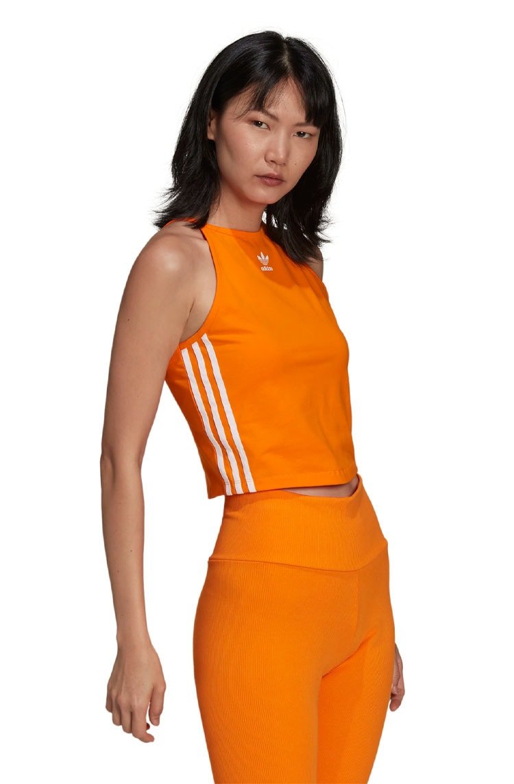 Regata Adidas Adicolor Classics Laranja/Branco - NewSkull