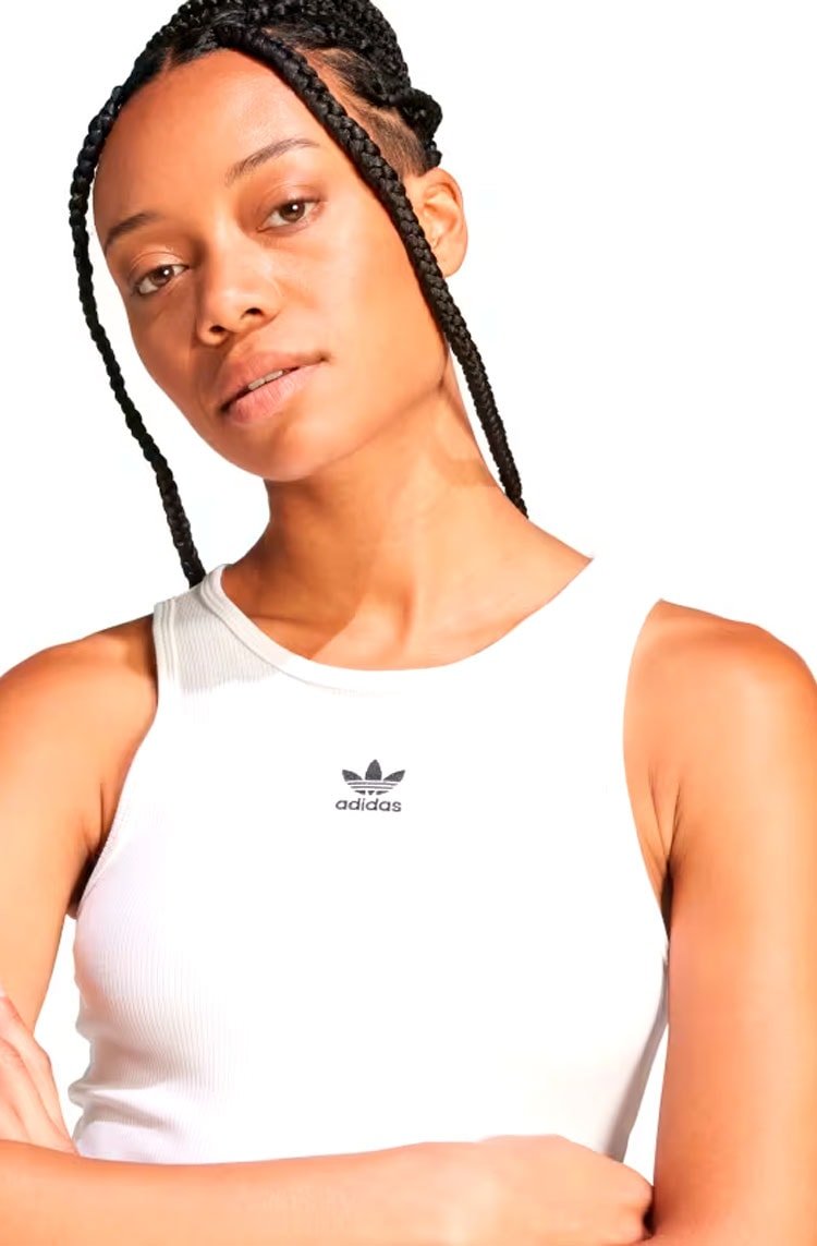 Regata Adidas Canelada Essentials Branco/Preto - NewSkull
