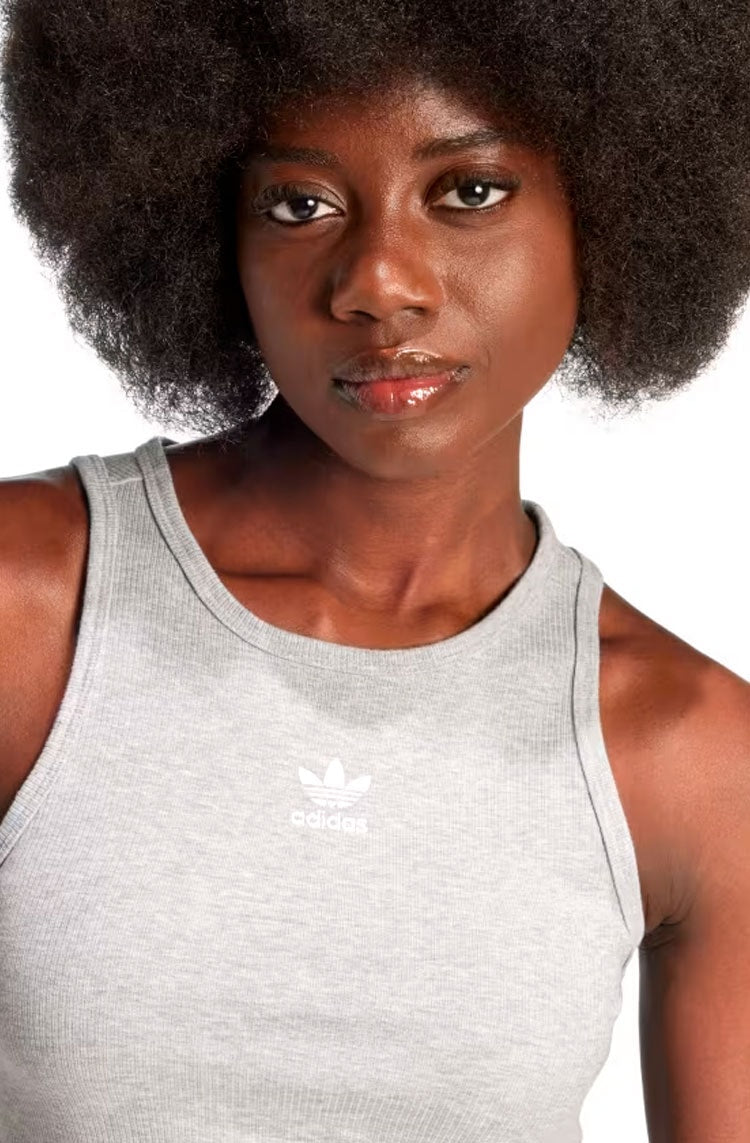 Regata Adidas Canelada Essentials Cinza/Branco - NewSkull