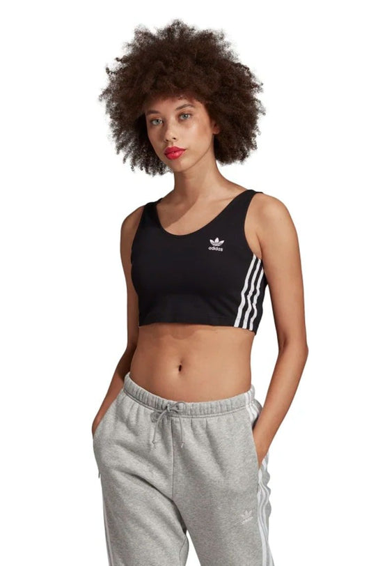 Regata ADIDAS Crop Feminina Preta - NewSkull