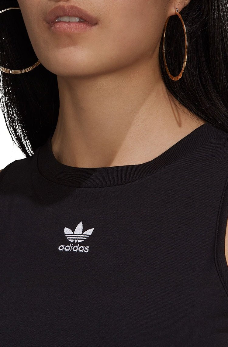 Regata Adidas Cropped Adicolor Classics Preto/Branco - NewSkull