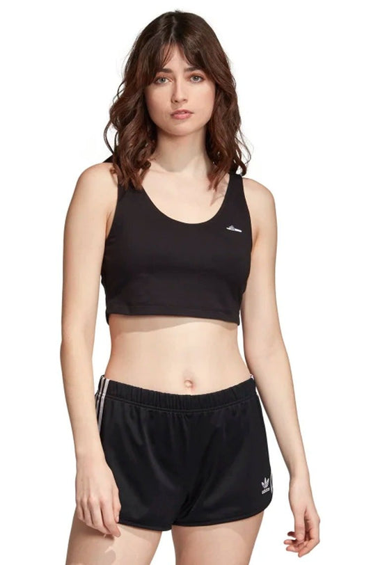 Regata ADIDAS Cropped Adilette Feminino Preta - NewSkull