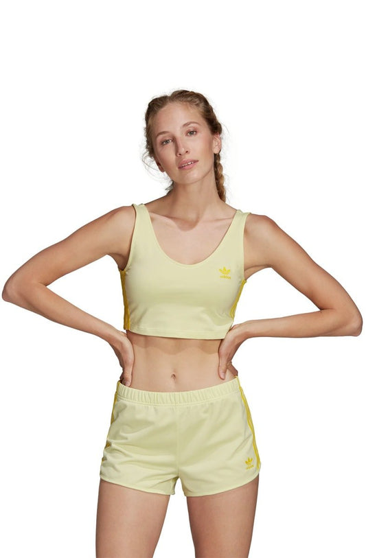 Regata ADIDAS Cropped Feminino Amarelo - NewSkull