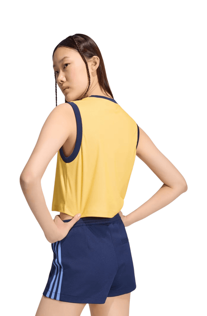 Regata Adidas Heather Adicolor Amarelo/Azul - NewSkull