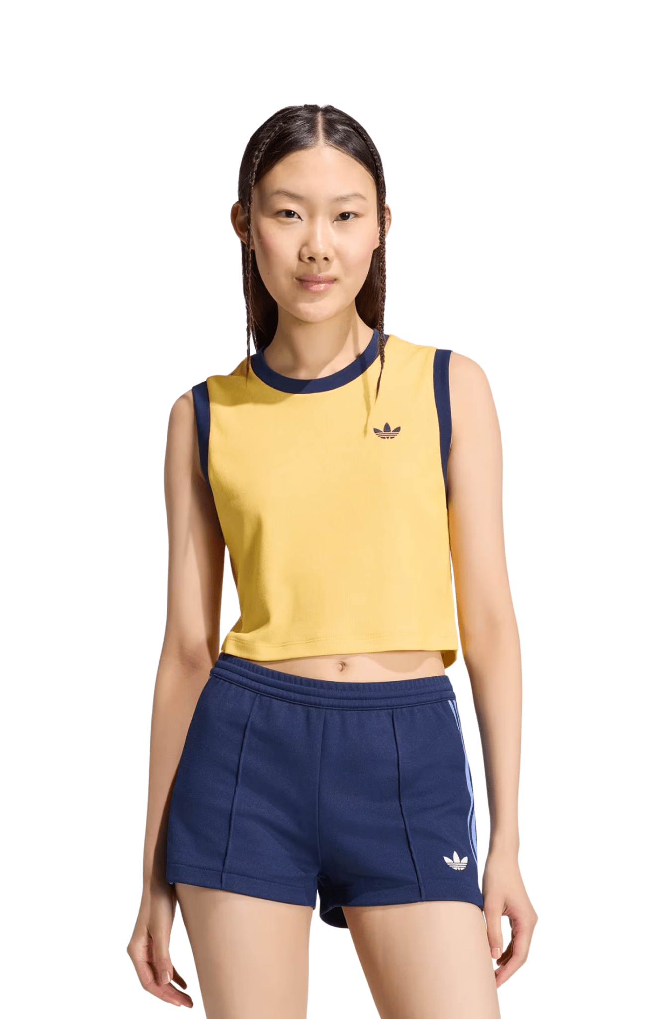 Regata Adidas Heather Adicolor Amarelo/Azul - NewSkull