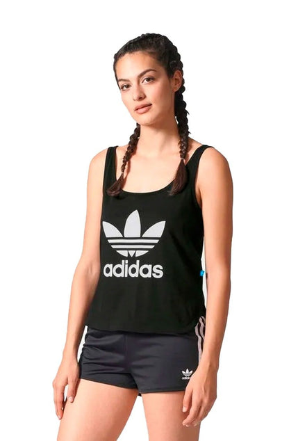 Regata ADIDAS Loose Crop Feminina Preta - NewSkull