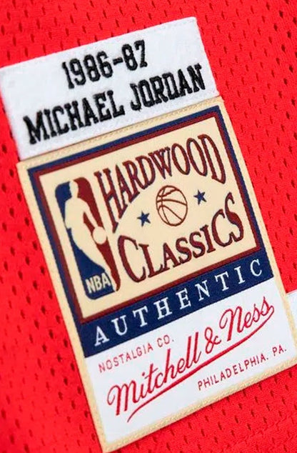 Regata Chicago Bulls Michael Jordan Mitchell & Ness Authentic Bull 23 Vermelho - NewSkull