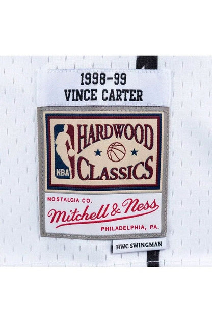 Regata Mitchell & Ness Swingman Jersey Toronto Raptors Home Vincent Carter 1998 - 1999 Branca - NewSkull
