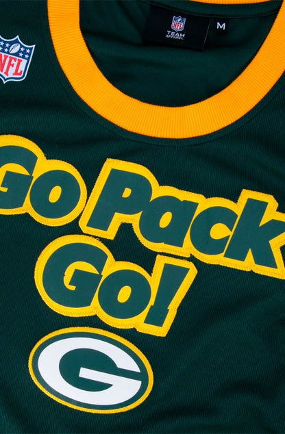 Regata New Era Green Bay Packers Have Fun Phrase Verde/Amarelo - NewSkull