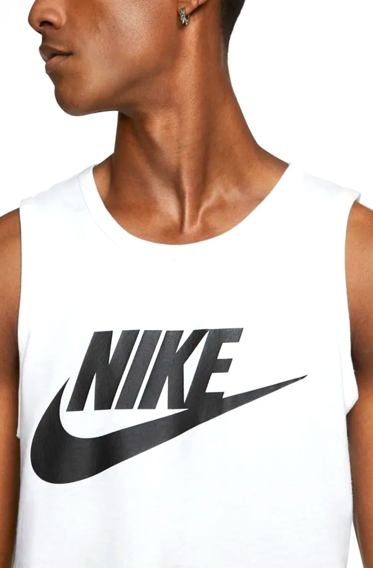 Regata Nike Sportswear Tee Icon Futura Branco/Preto - NewSkull