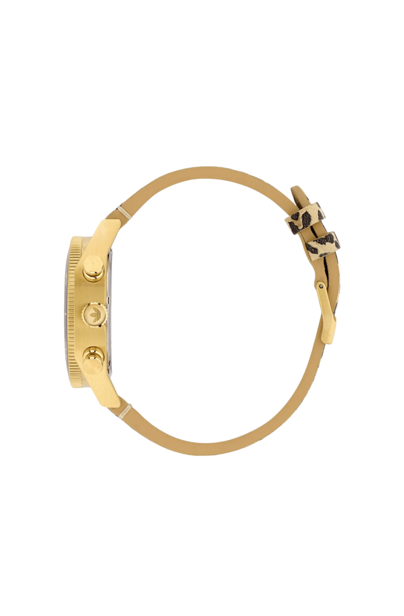 Relógio Adidas Edition Two Animal Print Dourado/Marrom - NewSkull