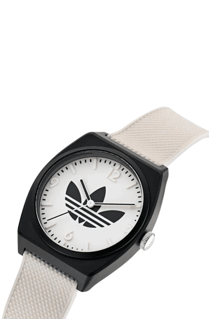 Relógio Adidas Project Two Branco/Preto - NewSkull