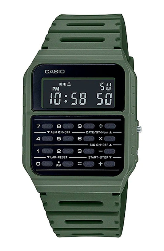 Relógio Casio Digital Data Bank Verde/Preto CA - 53WF - 3BDF - NewSkull