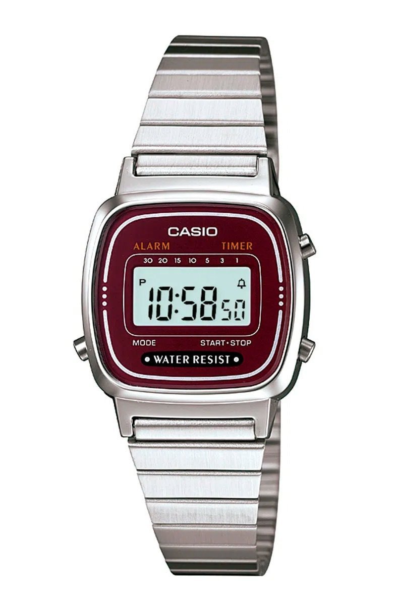 Relógio Casio Digital Vintage Prata LA670WA - 4DF - NewSkull
