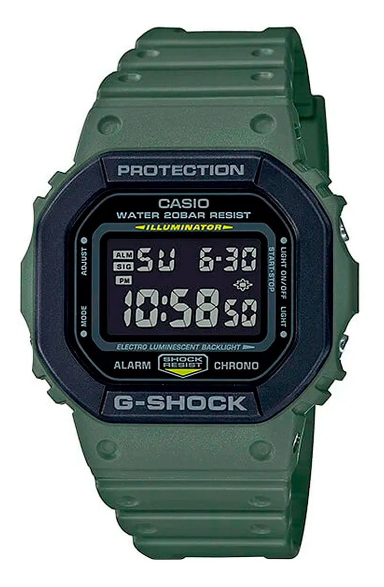 Relógio Casio G - Shock Digital DW - 5610SU - 3DR Verde/Preto - NewSkull