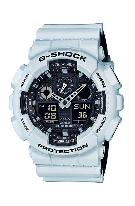 Relógio Casio G - Shock GA - 100L - 7ADR Branco - NewSkull