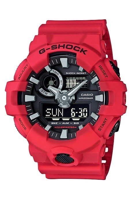 Relógio Casio G - Shock GA - 700 - 4ADR Vermelho - NewSkull