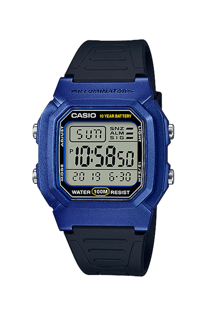 Relógio Casio Vintage Azul W - 800HM - 2AVDF - NewSkull