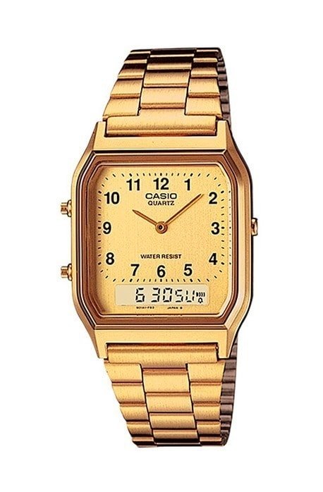 Relógio Casio Vintage Dourado AQ - 230GA - 9BMQ - NewSkull