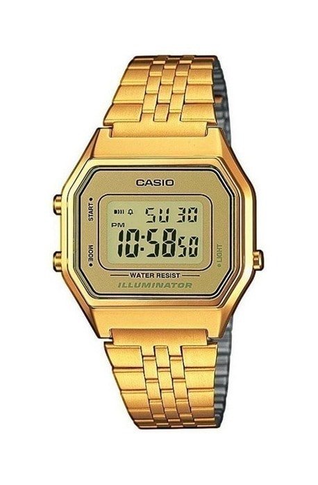 Relógio Casio Vintage Dourado LA680WGA - 9DF - NewSkull