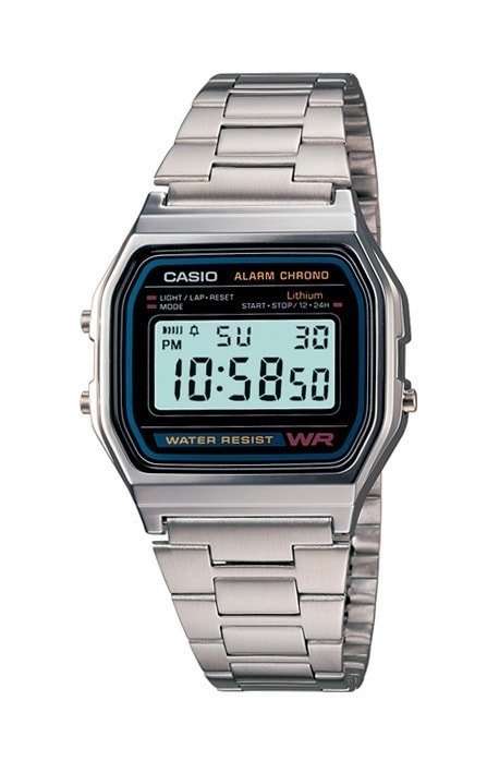 Relógio Casio Vintage Prata A158WA - 1DF - NewSkull