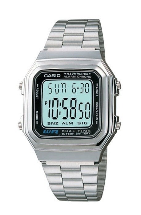 Relógio Casio Vintage Prata A178WA - 1ADF - NewSkull