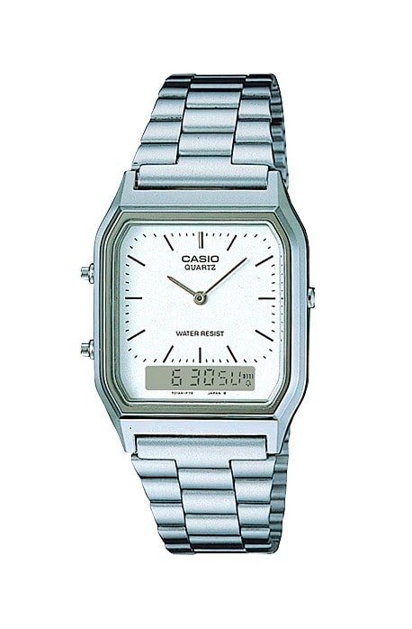 Relógio Casio Vintage Prata AQ - 230A - 7DMQ - NewSkull