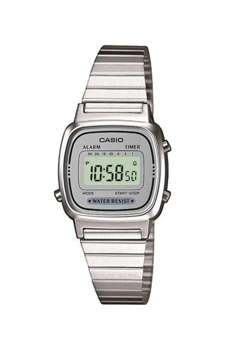 Relógio Casio Vintage Prata LA670WA - 7DF - NewSkull