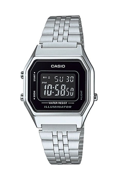 Relógio Casio Vintage Prata LA680WA - 1BDF - NewSkull