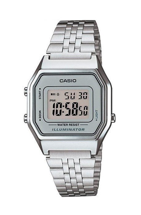 Relógio Casio Vintage Prata LA680WA - 7DF - NewSkull
