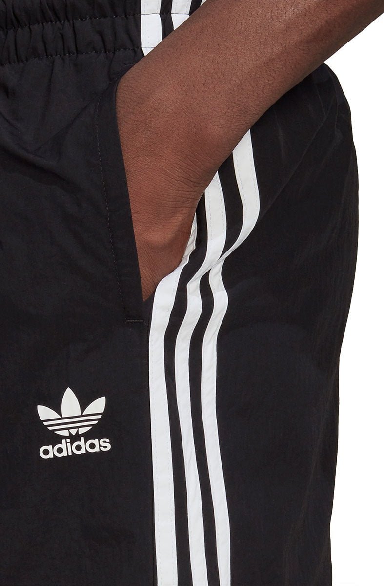 Short Adidas Natação Adicolor Classics 3 Stripes Preto/Branco - NewSkull