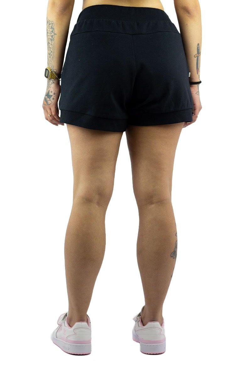 Short Fila Rise Feminino Preto/Preto - NewSkull