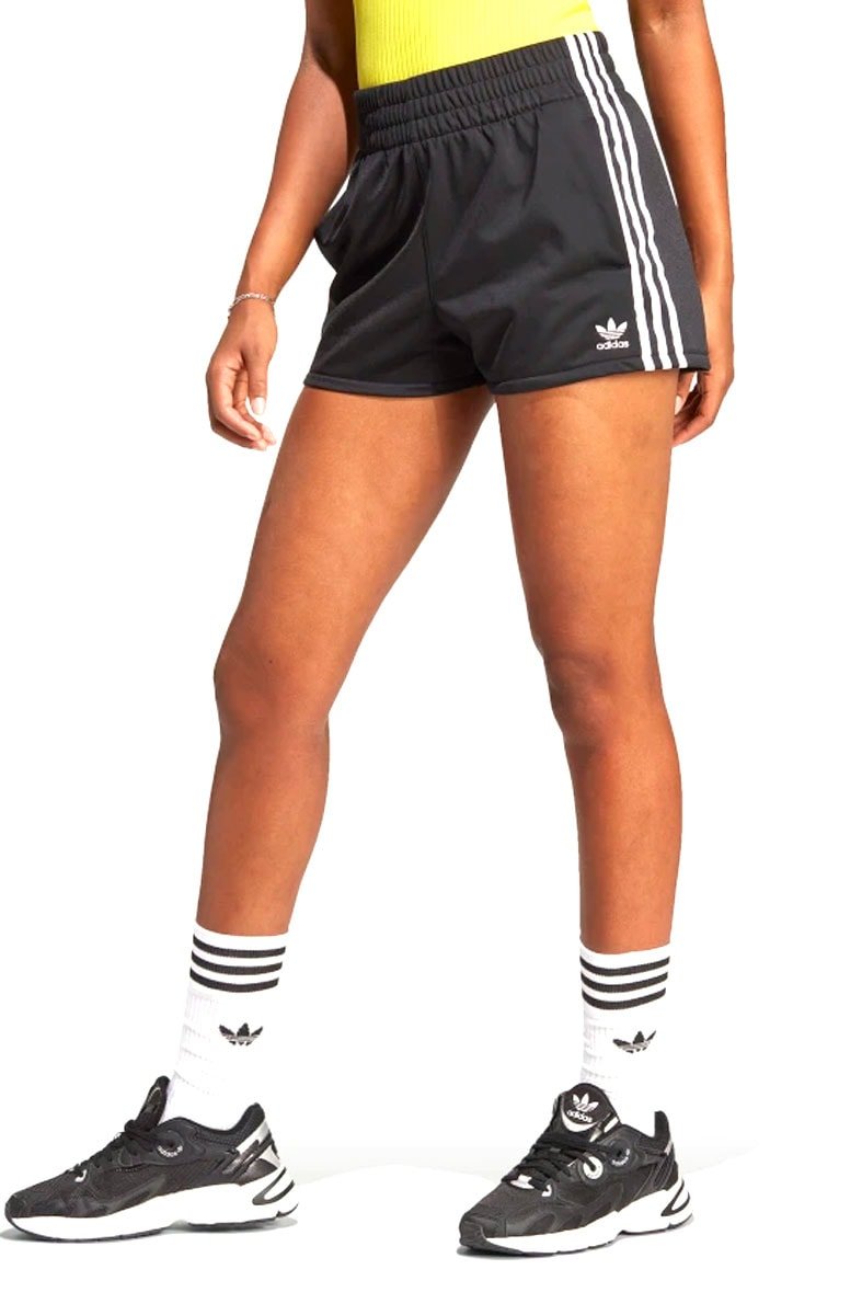 Shorts Adidas 3 Stripes Preto/Branco - NewSkull