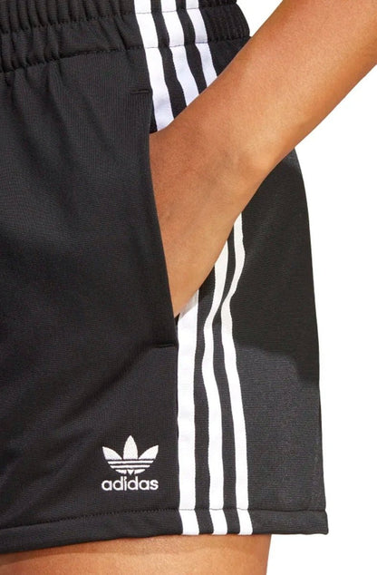 Shorts Adidas 3 Stripes Preto/Branco - NewSkull