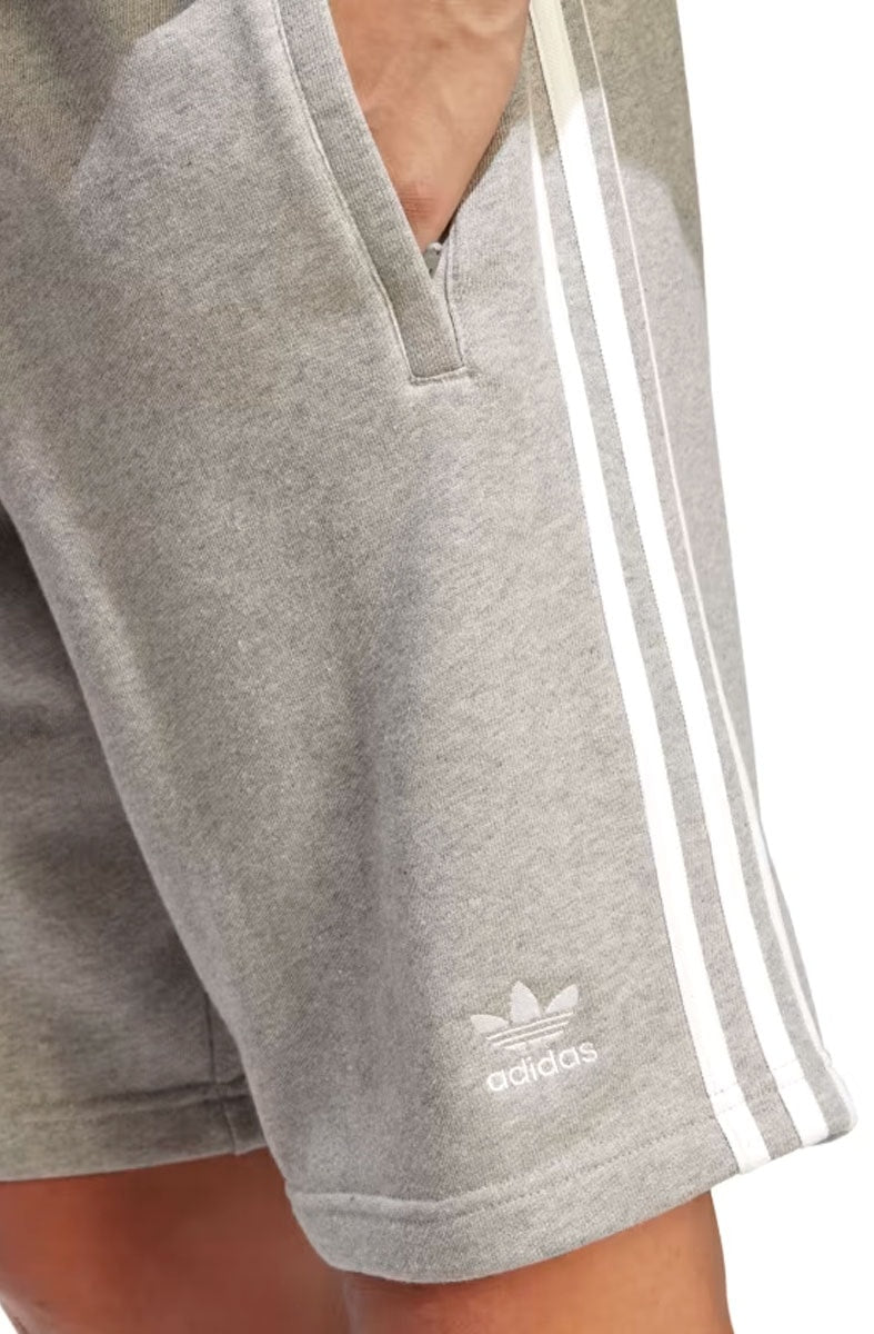 Shorts Adidas Adicolor Classics 3 - stripes Cinza - NewSkull