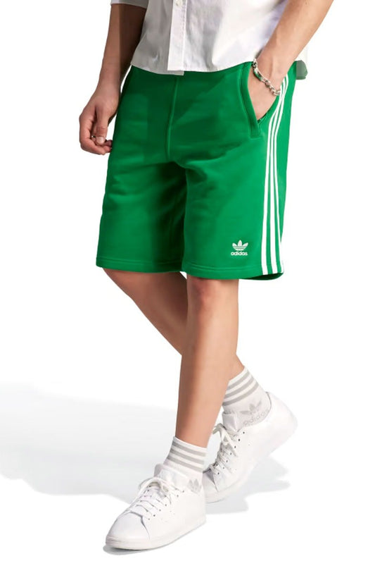 Shorts Adidas Adicolor Classics 3 - stripes Verde/Branco - NewSkull