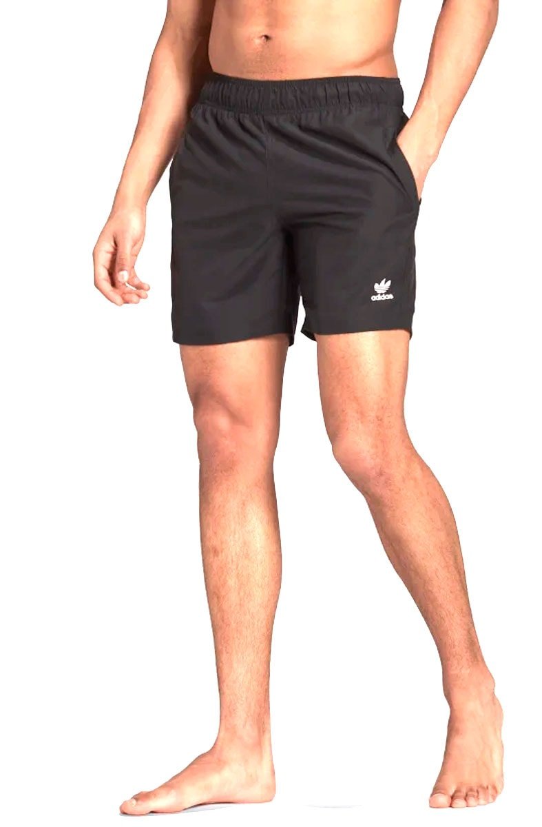 Shorts Adidas Adicolor Essentials Trefoil Preto/Preto - NewSkull
