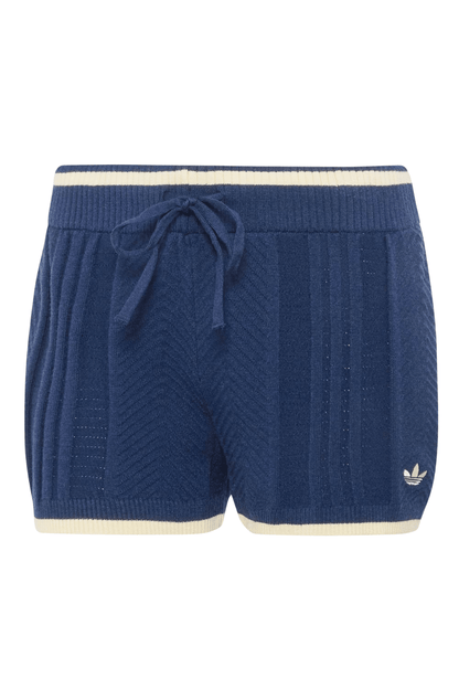Shorts Adidas Cable Knit Azul Marinho - NewSkull