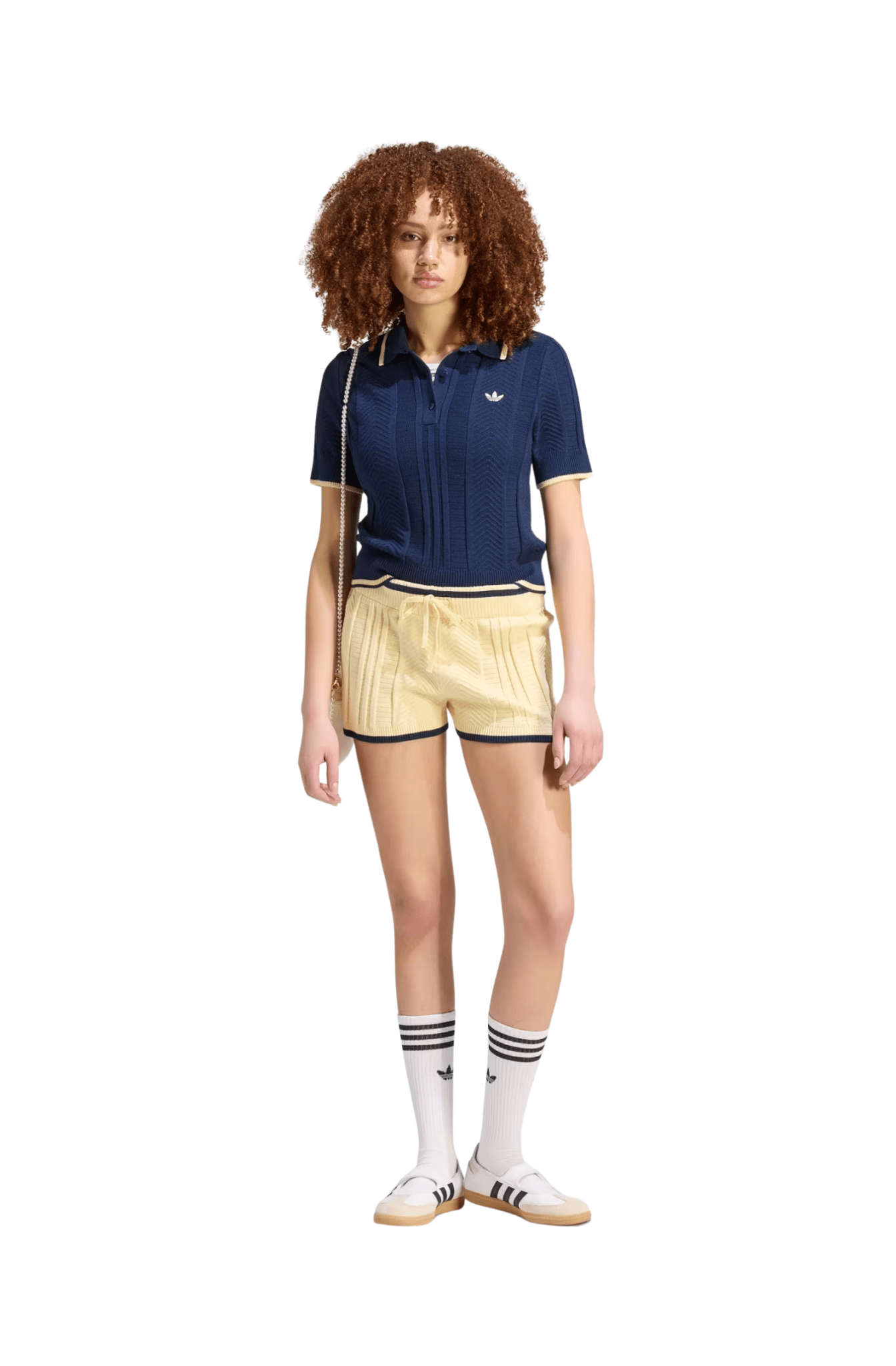 Shorts Adidas Cable Knit Bege - NewSkull