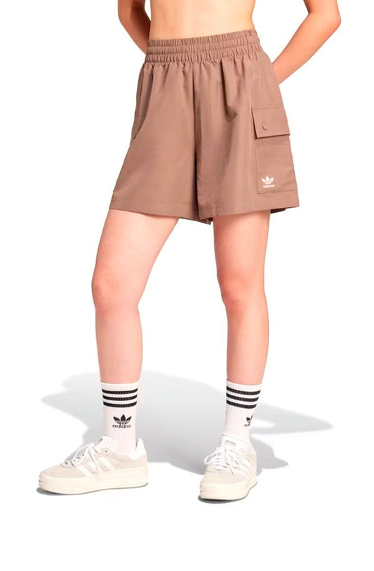 Shorts Adidas Cargo Cós Alto Essentials Marrom - NewSkull