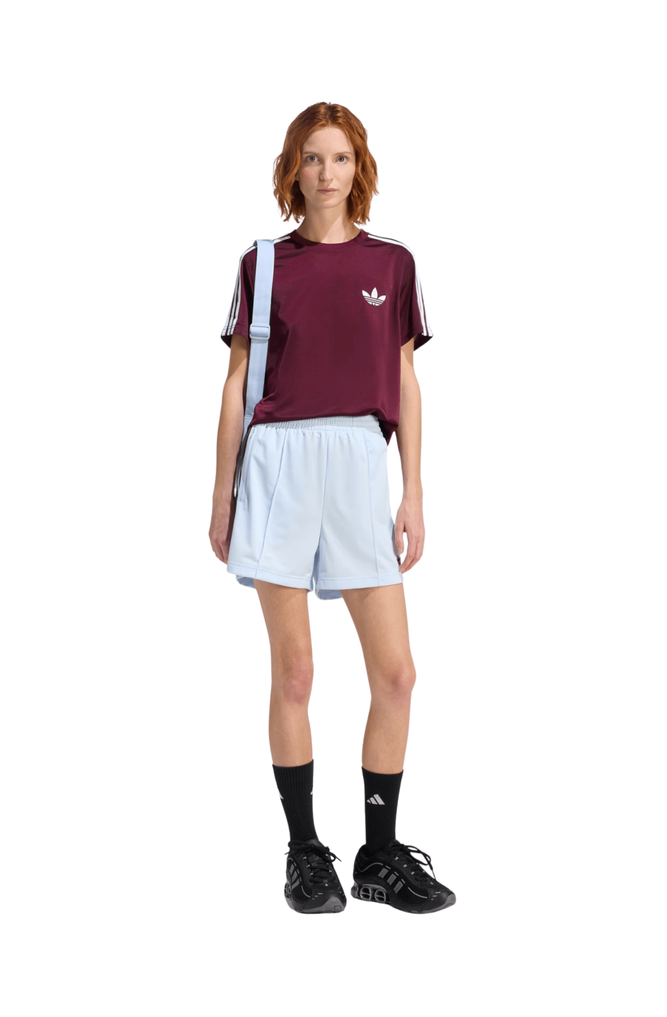 Shorts Adidas Firebird Classic Azul Claro - NewSkull