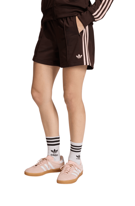 Shorts Adidas Firebird Classic Marrom/Rosa - NewSkull