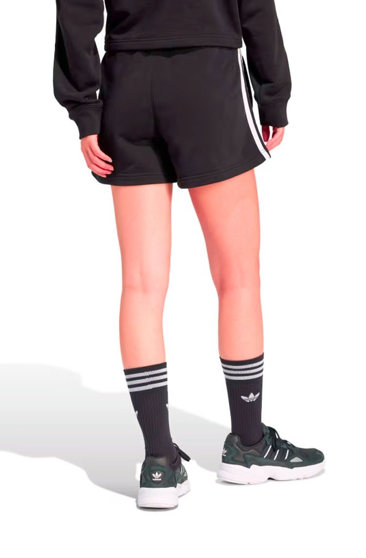 Shorts Adidas Moletinho 3 - stripes Preto - NewSkull