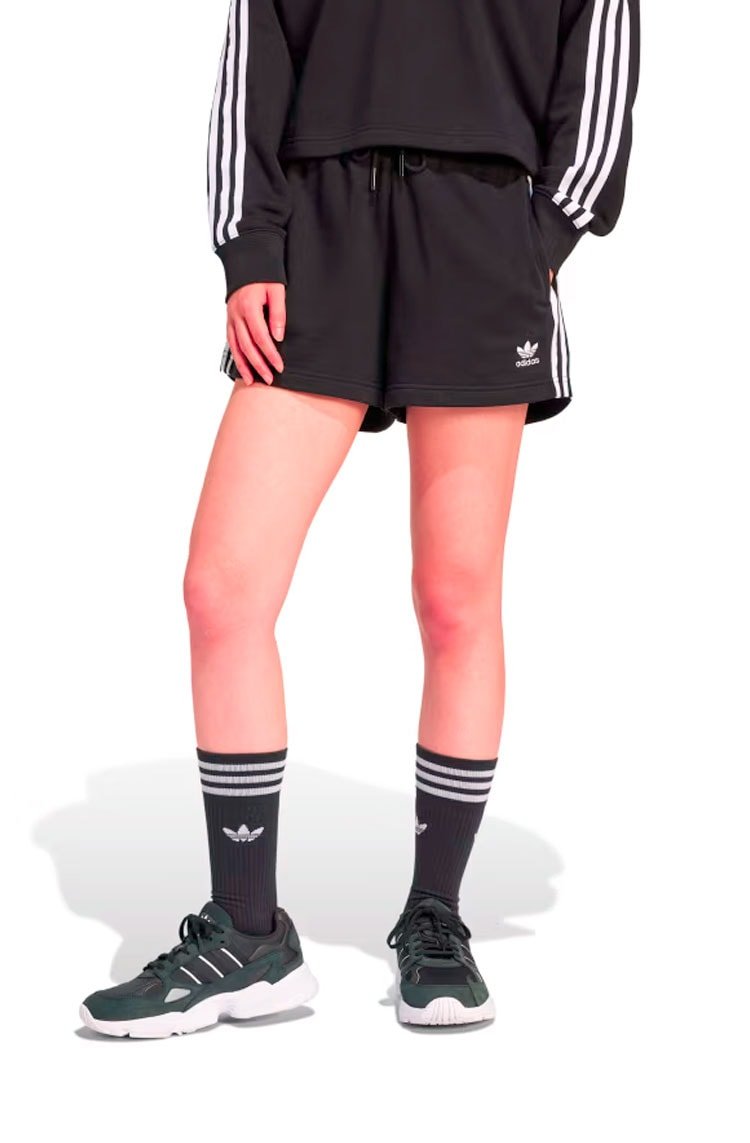 Shorts Adidas Moletinho 3 - stripes Preto - NewSkull